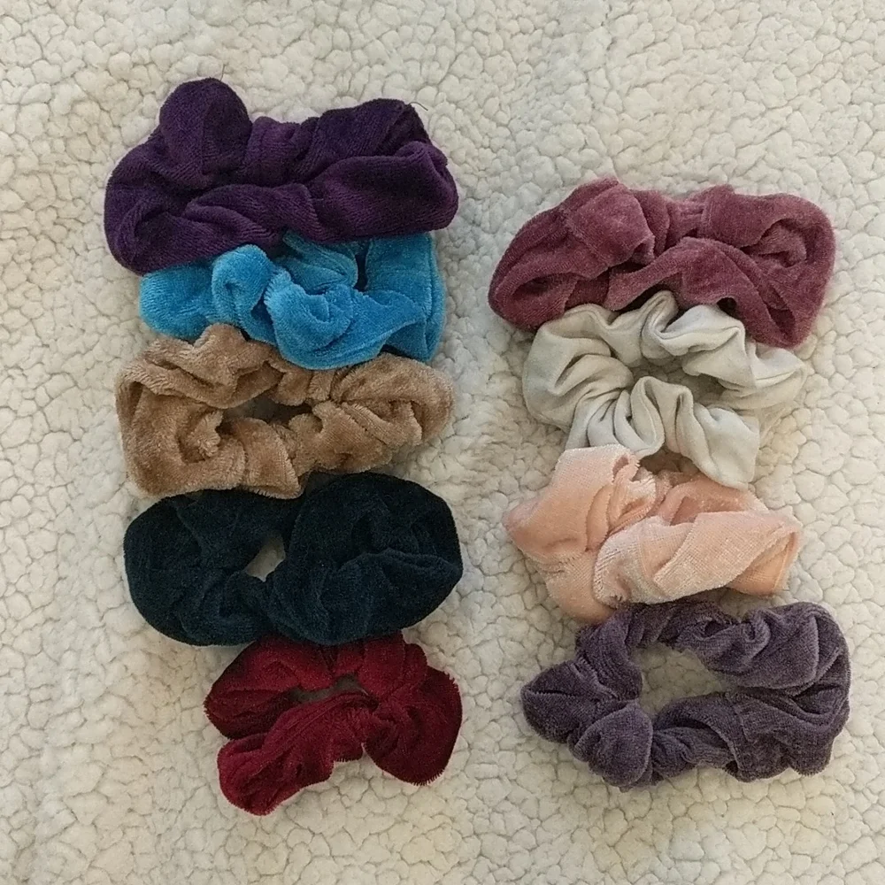 Pack of 9 Scrunchies - Picture 2 of 2